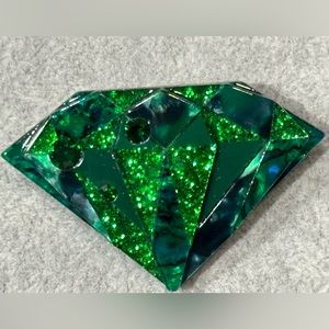 Erstwilder Wizard of Oz Emerald brooch